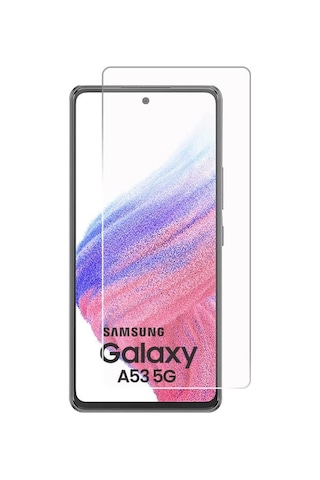 Microcase Samsung Uyumlu Galaxy A53 5G Tempered Glass Cam Ekran Koruyucu