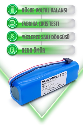 Xiaomi Vacuum Mop 2 Pro Plus 3d Batarya 6400mah Yüksek Kapasite