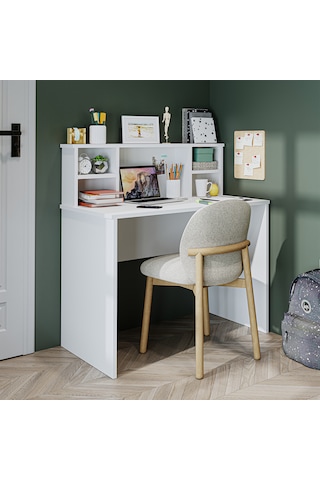 Paris Çalışma Masası , Çocuk Masası, Bilgisayar Masası 100 Cm Mat Beyaz