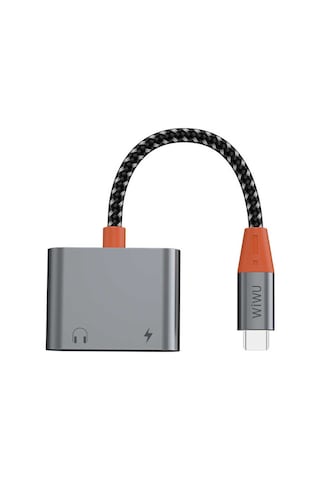 Lt10 Type-c To 3.5mm Aux Çevirici Ses Adaptörü Gri