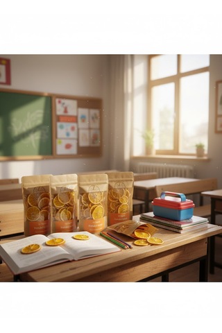 Kurutulmuş Portakal Dilimleri 12 Adet - 50g Atıştırmalık Boy 600 G