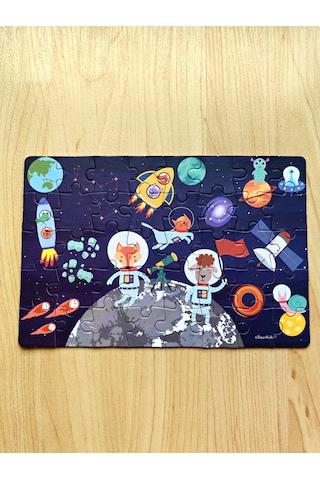 Doerkids Uzay Boşluğu Mini Puzzle 40 Parça 4 Yaş