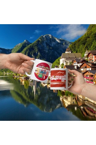 Avusturya Kupa Bardak 2 Adet Seyahat Hatıra Austria Mug