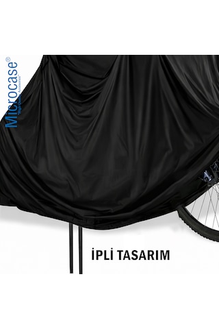 Microcase Su Geçirmez 4 Mevsim Kullanım Bisiklet Brandası 185x110x70 Cm Al5509 Siyah