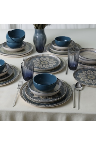 Keramika Mosaic Marvels Yemek Takımı 24 Parça 6 Kişilik 21619-20-21