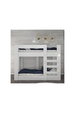 90x190 Yatak Uyumlu Beyaz Mdf Ranza