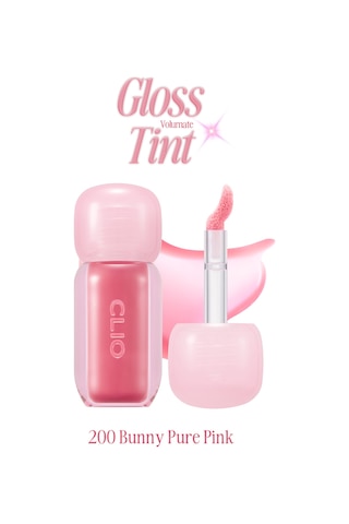 Clio Pigmentli Parlak Bitişli Dolgunlaştırıcı Lip Gloss Clıo Volumate Gloss 200 Bunny Pure Pink