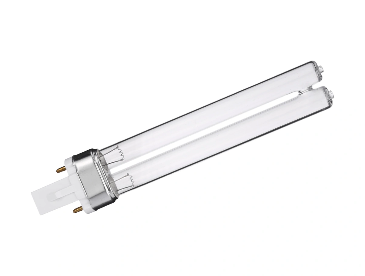 Yuntech01 H Tipi Kuvars Cam Uv Işık Lambası, Akvaryum Ve Hava Temizleyici İçin 2 Adet Paket, 254nm Dalga Boyu, 9w, Ce/rohs Onaylı Mor