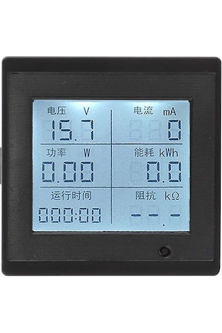 Dc 6-100v 20a Dijital Voltmetre Ampermetre Wattmetre Voltaj Akım Güç Empedans Enerji Tüketim Ölçme