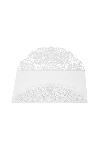 Mufunye 10 Adet İnci Kağıt Davetiye Kartı Davetiye Tutucuları Düğün Doğum Günü Partisi Yıldönümü İçin--beyaz