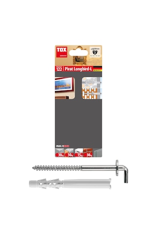 Tox Pirat 8 80 Mm Köşebent Kancalı Set Dübel & Kanca Seti 2x2ad