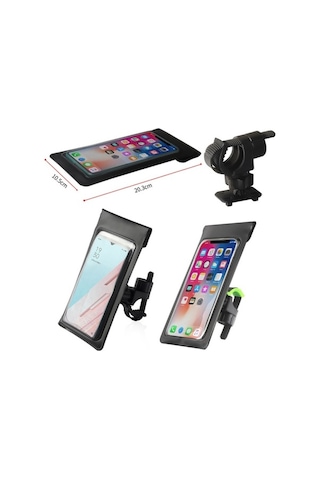 Ebitda Outdoor Bike Phone Mount, Waterproof, Black-green, For 3.5-7 Phones, 360 Rotation, Secure, Sanbuyos Siyah - Yeşil