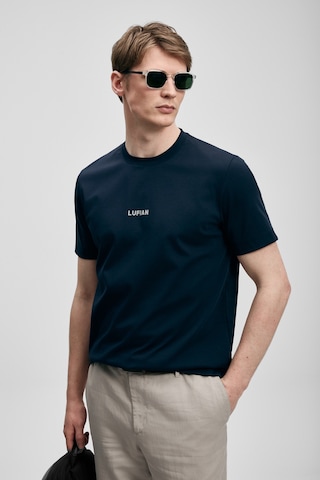 Lufian Marcus Modern Grafik T- Shirt Lacivert Lacivert 111020322100200 Lacivert