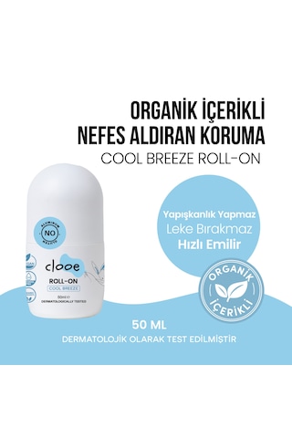 Alkol Ve Alüminyum İçermeyen Hassas Ciltlere Özel Leke Yapmayan Yapışkanlık Bırakmayan Doğal Roll On Deodorant Avantajlı 2'li Set 2x50 Ml