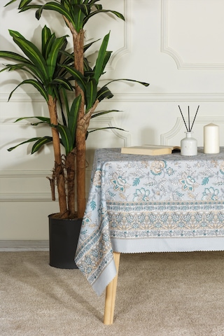 Elart Poem Masa Örtüsü Digital Baskılı 160x220 Cm Mavi Mavi