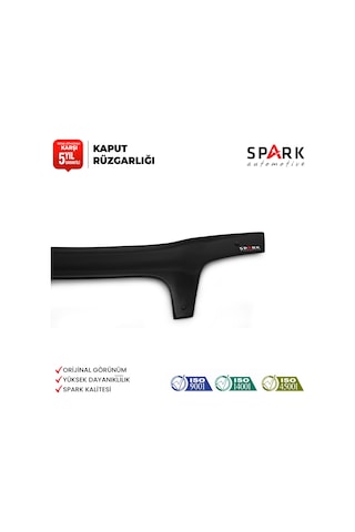 Fiat Doblo 2000-2005 Yıl Aralığı Uyumlu Kaput Rüzgarlığı 3mm