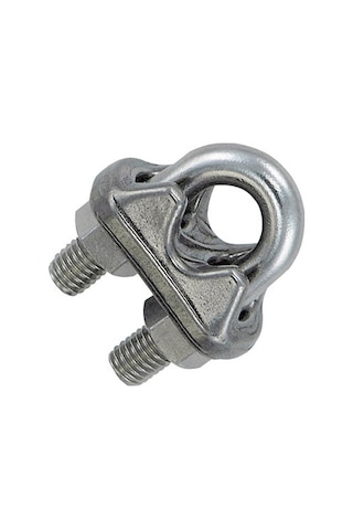 Paslanmaz Krom Klemens. Halat Klemensi. 8mm