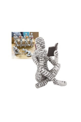 Konesam Kadın Okuyucu Heykeli, Reçine Ve Kâğıt Hamuru, Ev Dekorasyonu, Kitaplık Ve Masa Süslemeleri, Hediye Seçeneği