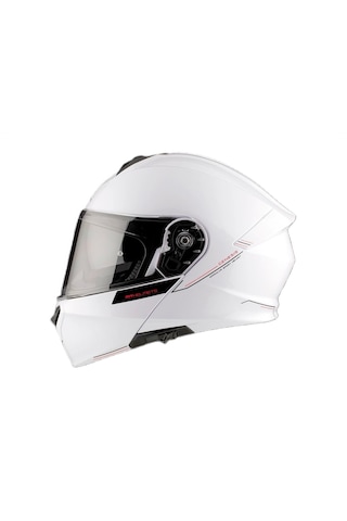 Mt Helmets Genesis SV A2 Çene Açılır Kask Parlak Beyaz