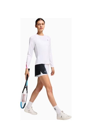 On Court Long-t Lumos Uzun Kollu Kadın Tenis Tişörtü Tenis Giyim Beyaz