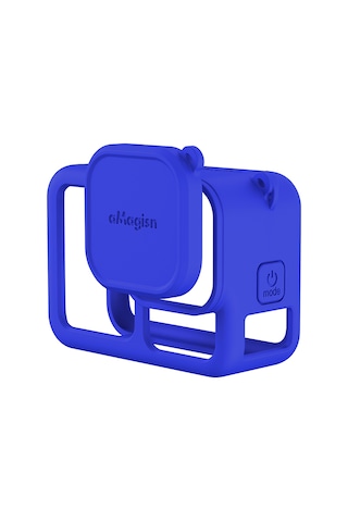 Jeehugo Gopro Hero 13 İçin Silikon Kamera Korumalı Kılıf + Lens Kapağı, Askı İp İle, Tüm Fonksiyonları Erişilebilir, Pil Özel Açılışı, Mavi