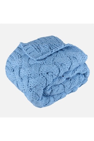 Serenita Saç Örgü Triko Tv Battaniyesi Throw Koltuk Şalı (538861611)-110X160