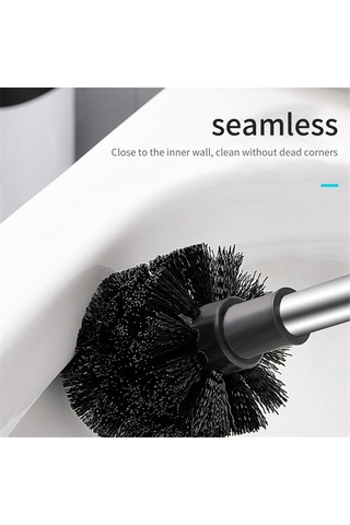 Tuvalet Fırçası Yumuşak Kaymaz Temizleme Fırçası Gri Gri