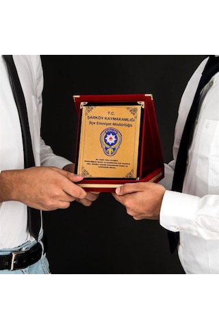 Kurumsal Hediye Logolu Teşekkür Plaketi