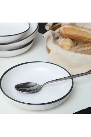 Simply Nordic Yemek Tabağı 18 Cm 6 Adet 19985 Beyaz