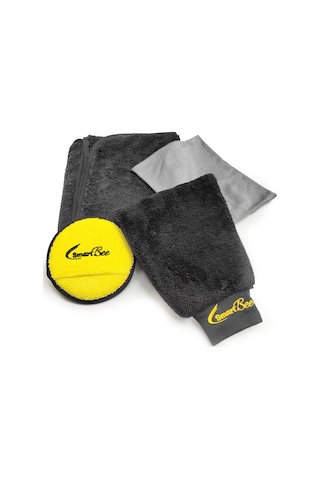 Karapack Mikrofiber Oto Yıkama Paketi – Siyah