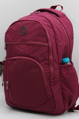 Özel Diagonel Kumaş Okul Sırt Çantası 1700 Bordo Bordo Bordo