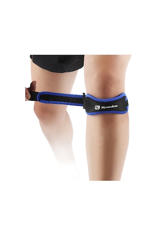 Padalink Mavi Spor Patella Koruması - Nylon+eva Materyal, Nemlendirici, Şok Emici, Tüm Bedenler İçin Koşu Ve Egzersizlerde Knee Strap Mavi