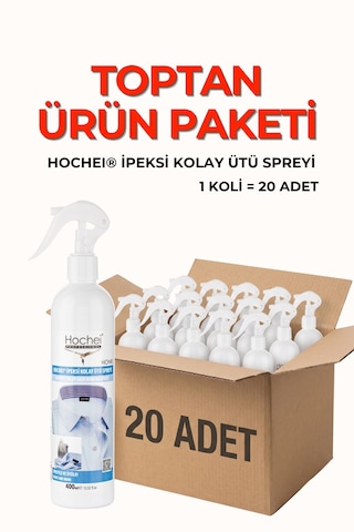 Toptancı Paketi Hochei İpeksi Kolay Ütü Spreyi 400 Ml X 20 Adet 20'li Set