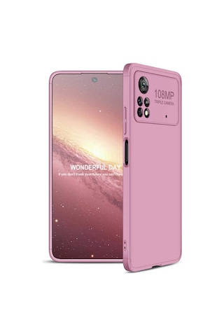Xiaomi Poco X4 Pro 5g Kılıf Zore Ays Kapak Rose Gold
