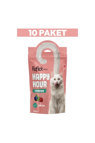 Happy Hour Kısırlaştırılmış Kediler İçin Ödül Maması 10 X 60gr