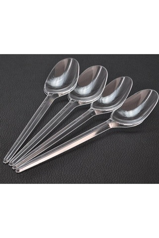 Armax Yeni Lüks Plastik Kaşık 100 Adet