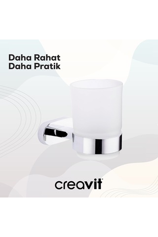 Creavit PL18803 Planet Diş Fırçalık Krom