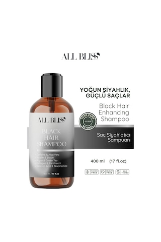 All Bliss Bitkisel Siyahlatıcı Şampuan 400 ML