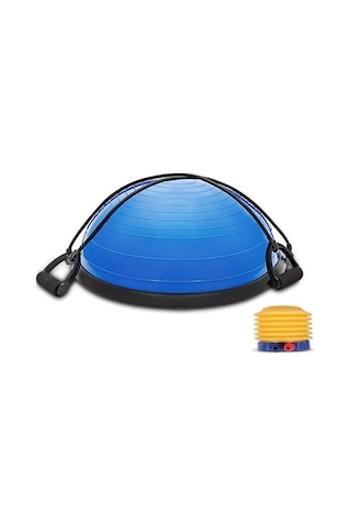 T181 Bosu Ball Yarim Denge Topu Pilates Aleti Direnc Lastikli Pom