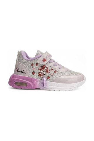 Bebe Işıklı Cırtlı Sneaker Spor Ayakkabı Lila