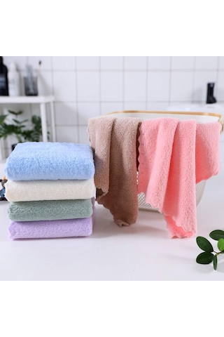 Mikrofiber Temizlik Bezi, Yumuşak Doku Mutfak El Yüz Kurulama Bezi, 30 30 Cm 3 Adet Karışık