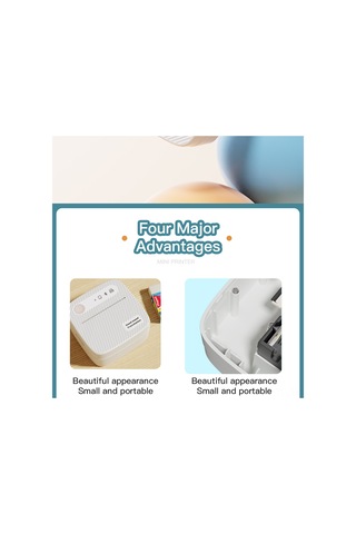 Skycity B3 Kiremit Desenli Mini Termal Yazıcı - Bluetooth, Kağıtsız, 200dpı, Etiket/fotoğraf/ödev Yazdırma, Öğrenci Ve Ev Kullanıma Uygun