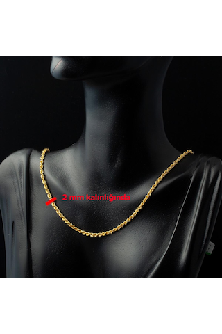 Bilezikci Burma 8 Ayar Altın Zincir 45 CM 8hl452