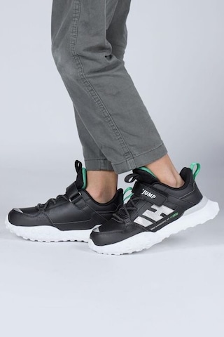 Jump 29602 Cırtlı Üniseks Çocuk Sneaker Günlük Spor Ayakkabı Siyah Siyah