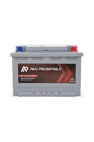 Akü Peksaygılı 12V 72 Ah Akü - Yeni Üretim