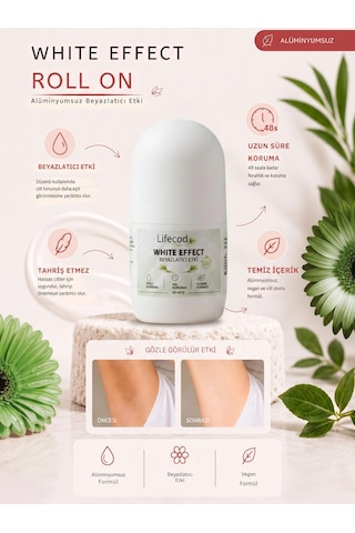 Alüminyumsuz Beyazlatıcı Etkili Roll On 50 Ml Vanilya Çiçeği Skin Care