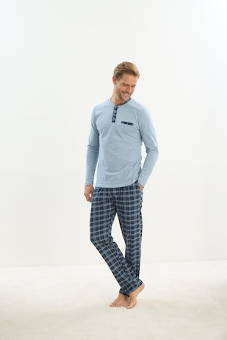 Sevim Erkek Uzun Kol Açık Mavi Pijama Takım C6t4n4o9 001