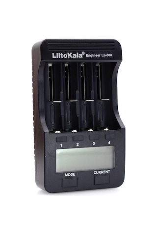 Fosenze Liitokala Lii-500 4 Slot Lcd Ekranlı Şarj Cihazı - 26650/14500/21700/aa/aaa Pil Çeşitleri İçin