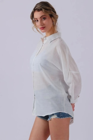 Sd Luxury Bayan Gömlek 6781001 Beyaz Beyaz