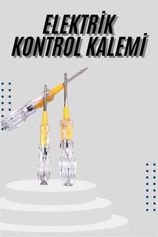 Kontrol Kalemi Çift Taraflı Uçlu Elektrik Akım Test Cihazı 06796150